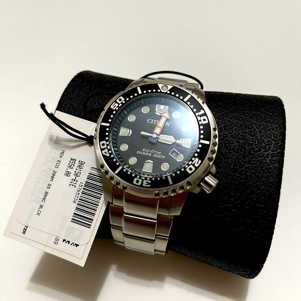 LIKE NEW CITIZEN MENS ECO PROMASTER DIVER SS WATCH!